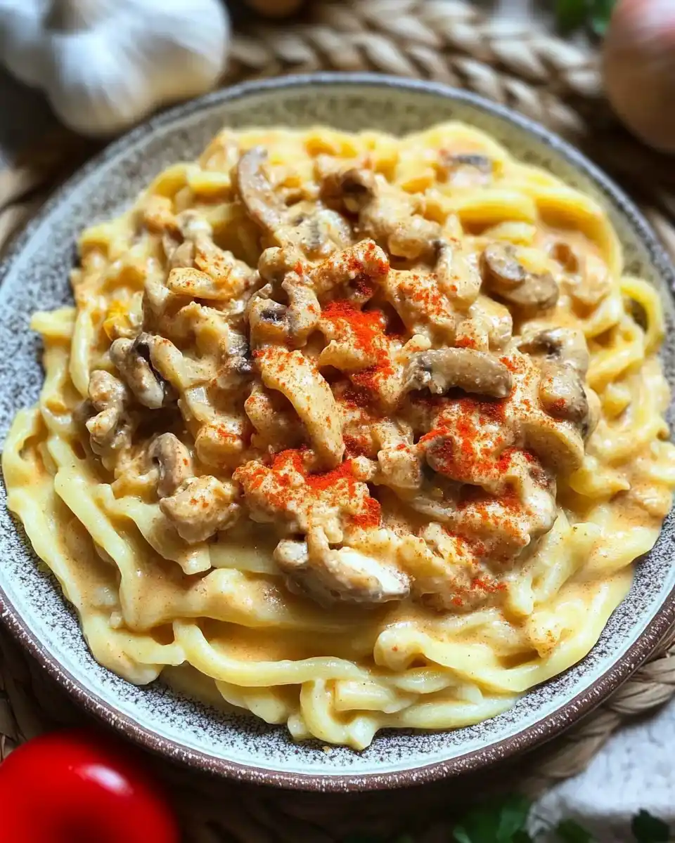 Spätzle mit Paprika-Sahne-Hähnchen: Genussvoll genießen!