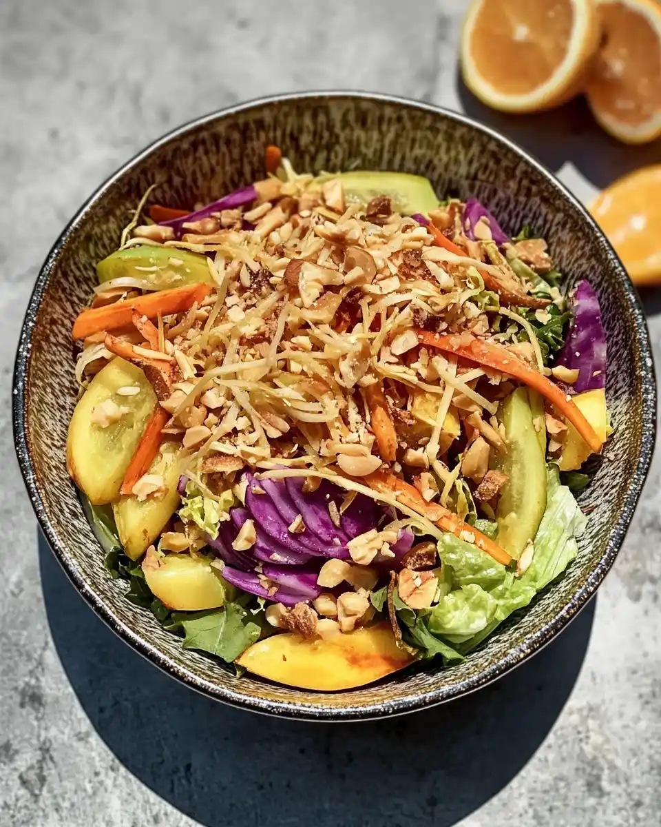 Thai-Salat mit Erdnussdressing: Ein Genuss für die Sinne!