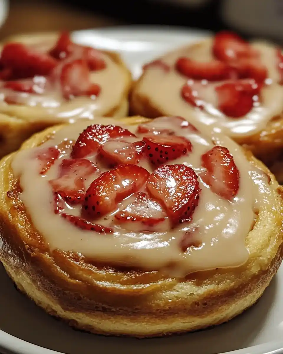 Zimtige Erdbeer-Käsekuchen-Schnecken: Ein Genuss für alle!