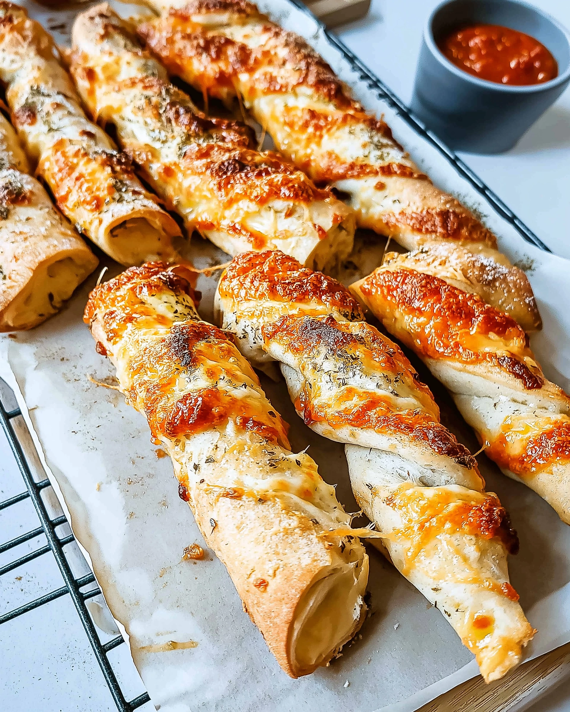 Blätterteigstangen mit Käse und Kräutern: Einfach genießen!
