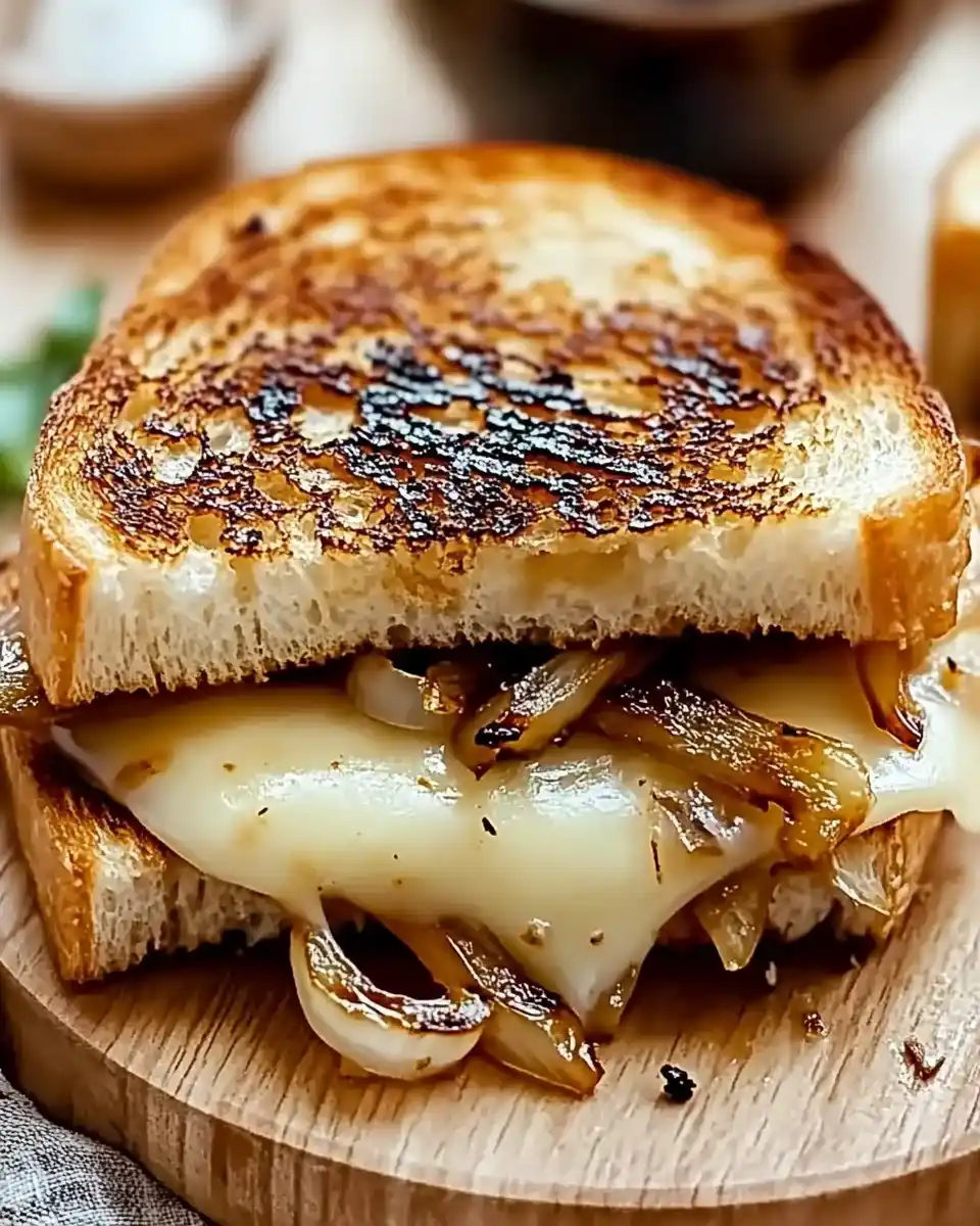 Gegrilltes Käse-Sandwich mit Französischen Zwiebeln: Einfach und lecker!