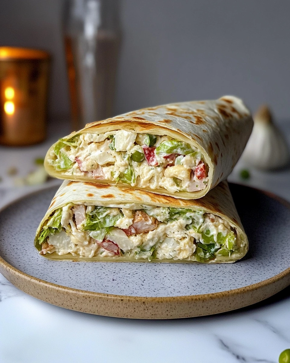 Hähnchen-Caesar-Salat-Wrap: Einfach & lecker zubereiten!