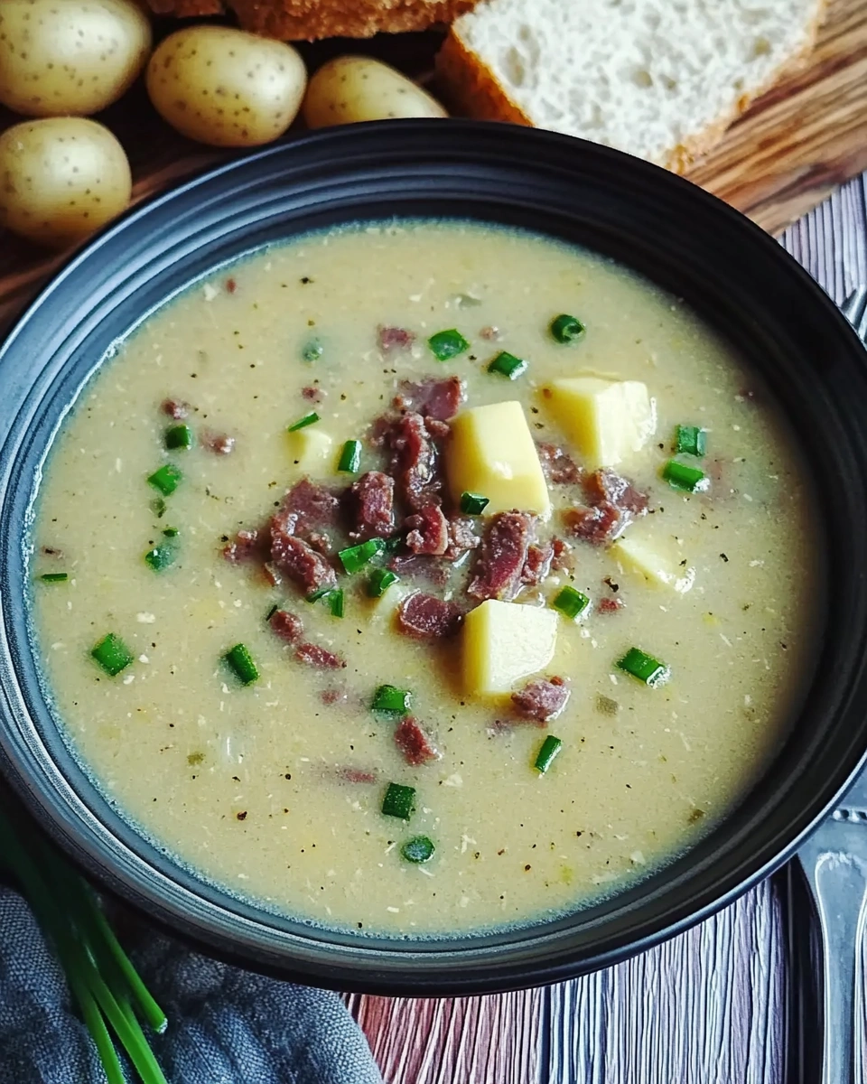 Käse-Lauch-Suppe mit Hackfleisch und Kartoffeln: So gelingt’s!