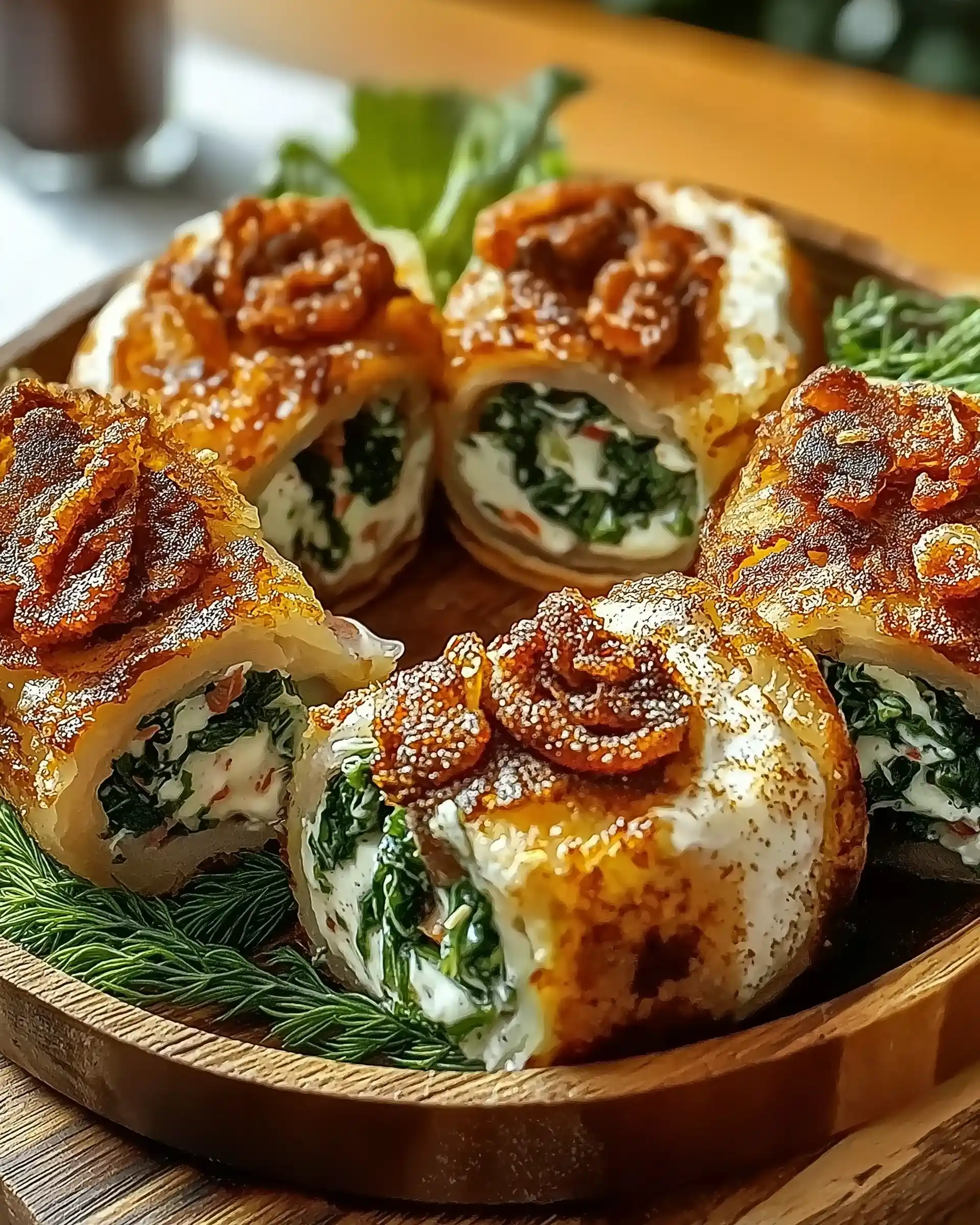 Mini-Türkei-Speck-Spinat-Röllchen: Ein köstlicher Snack!