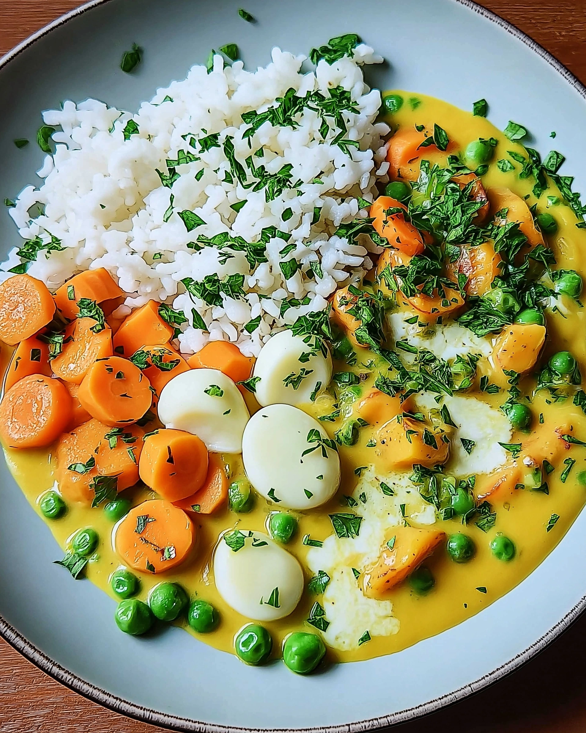 Senf-Eierragout mit Petersilienreis: Ein Genuss für jeden!