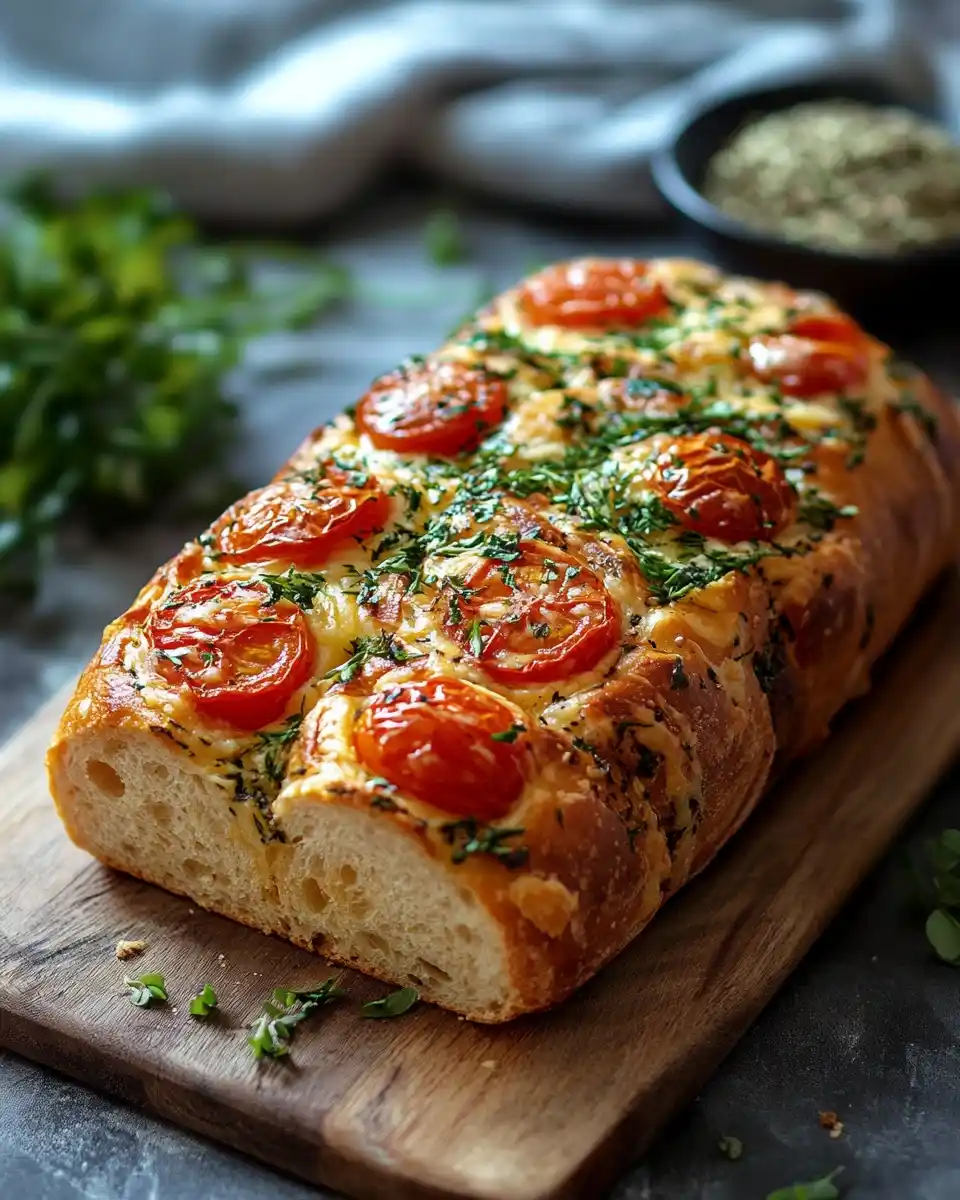 Sonnengetrocknete Tomaten-Thymian-Cheddar-Brot selbst backen!