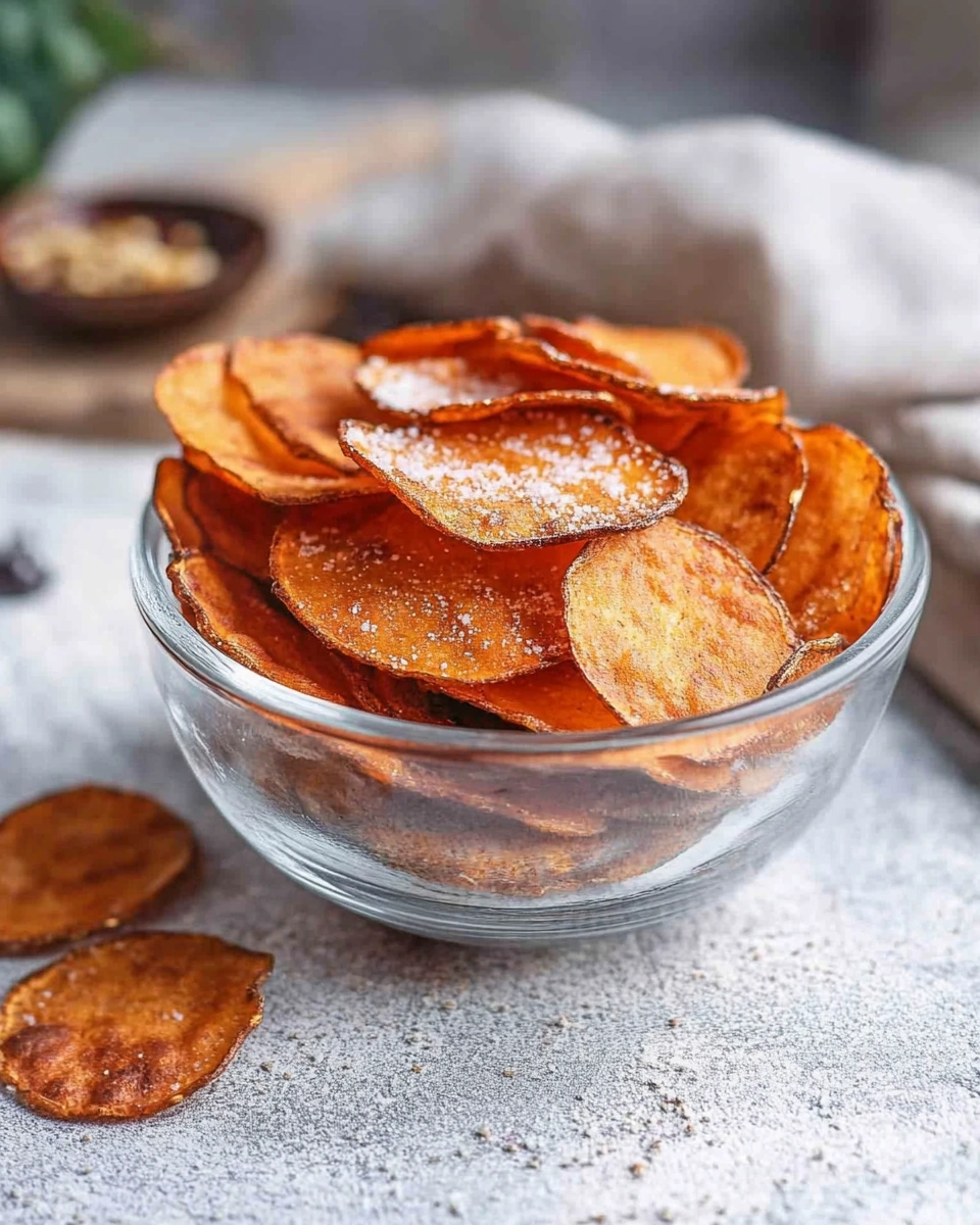 Süßkartoffelchips aus der Heißluftfritteuse selbst machen!