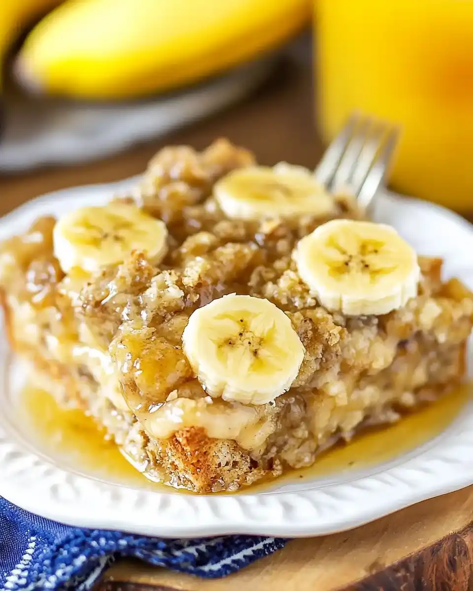 Übernachtete Bananen-Französischer Toast Auflauf – sofort genießen!