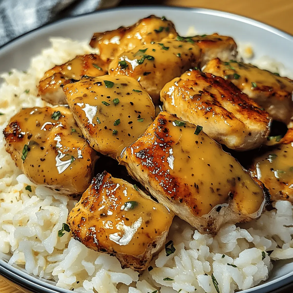 Honig Senf Hähnchen mit Reis – Ein schnelles Rezept