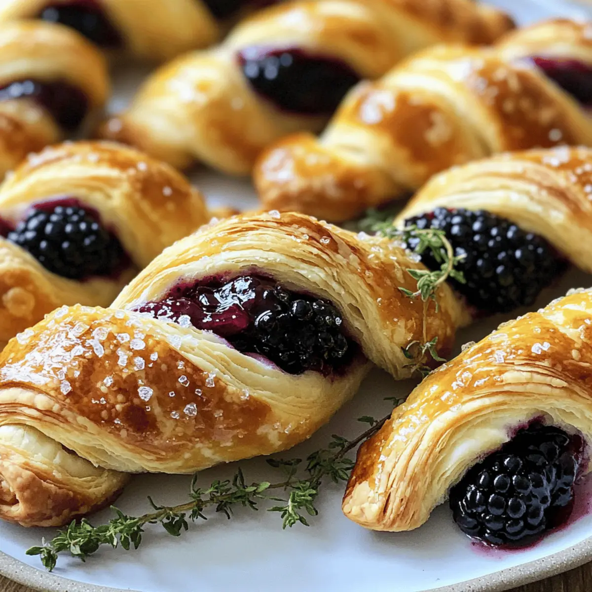 Brombeer Ziegenkäse Blätterteig Schrauben für Feste
