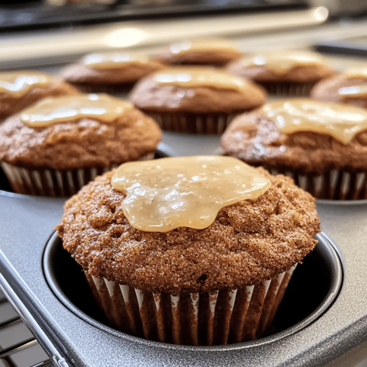 Glasierte Ingwerbrotmuffins für jede Festlichkeit