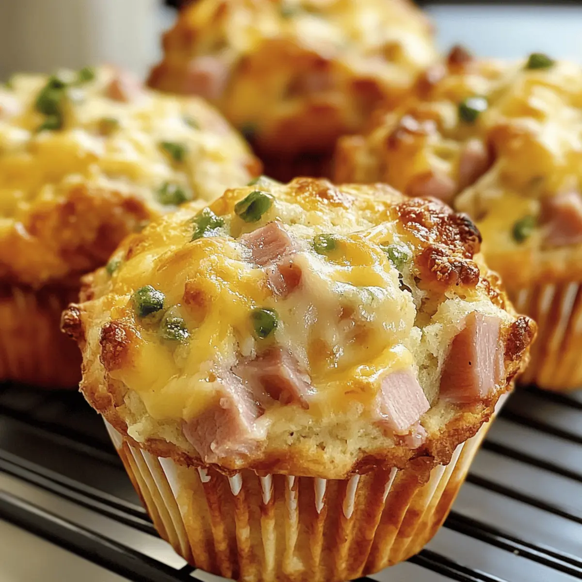 Frühstück Schinken und Käse Muffins ganz einfach selbst gemacht