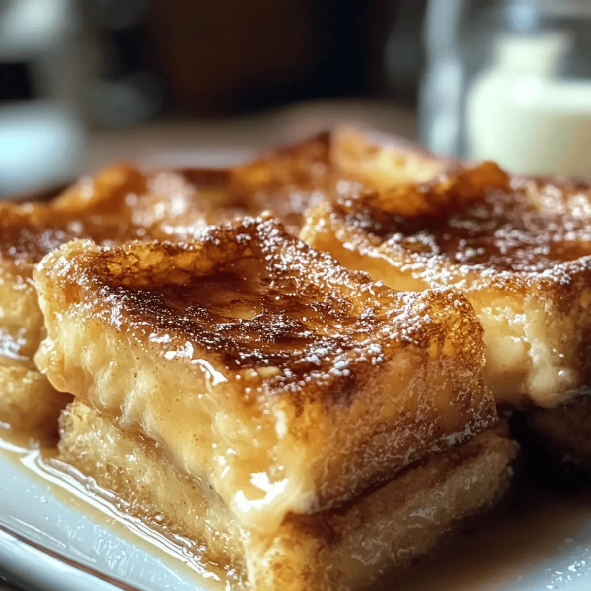 Crème Brûlée French Toast Auflauf: Ein Festmahl zum Teilen