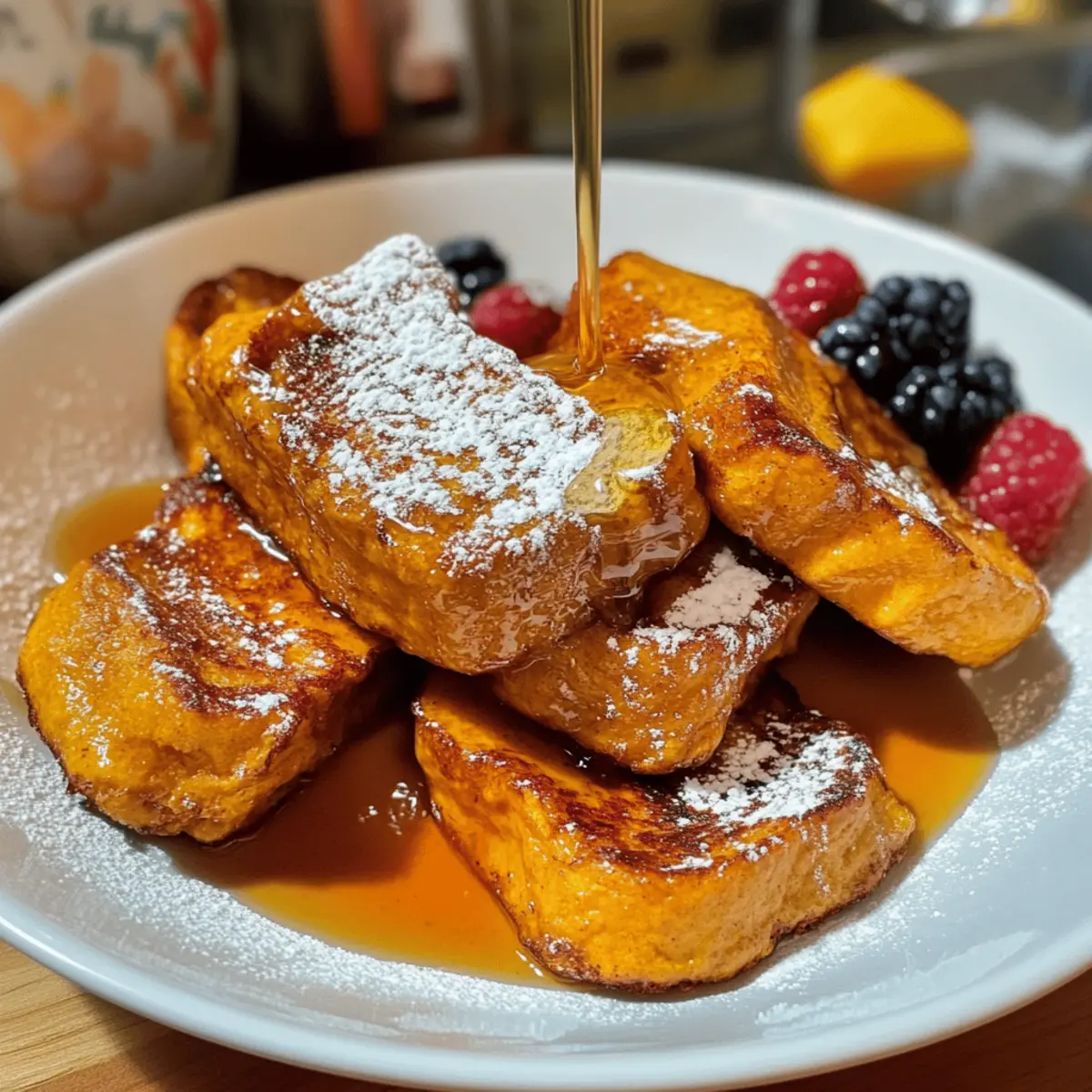 Kürbis Französisch Toast für das perfekte Herbstfrühstück