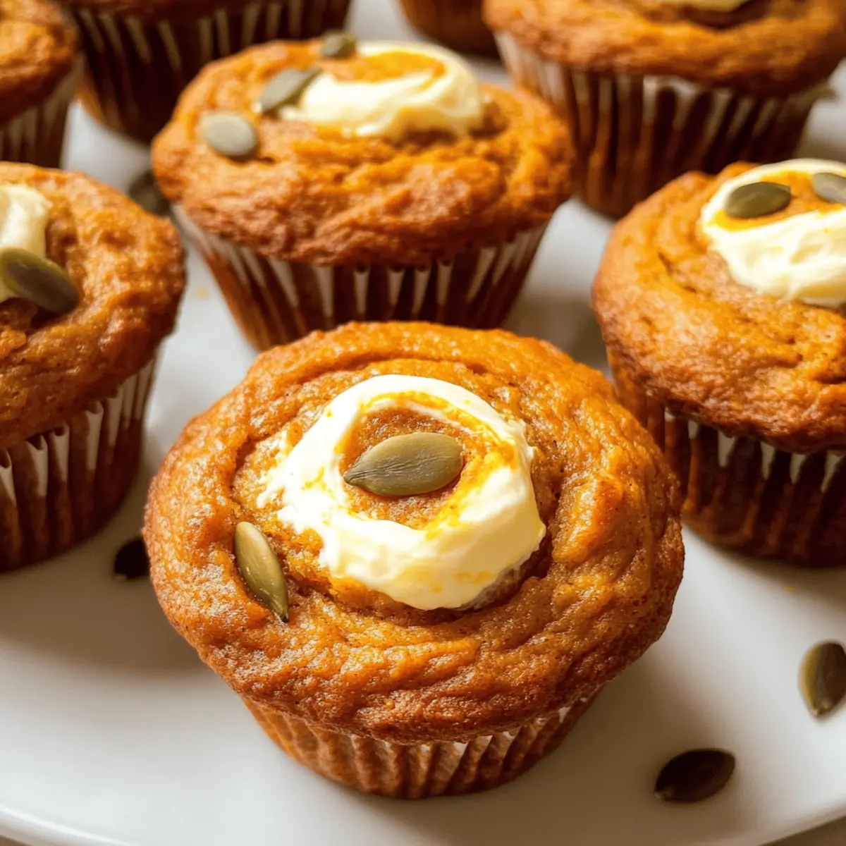 Kürbis Frischkäse Muffins für den perfekten Herbst