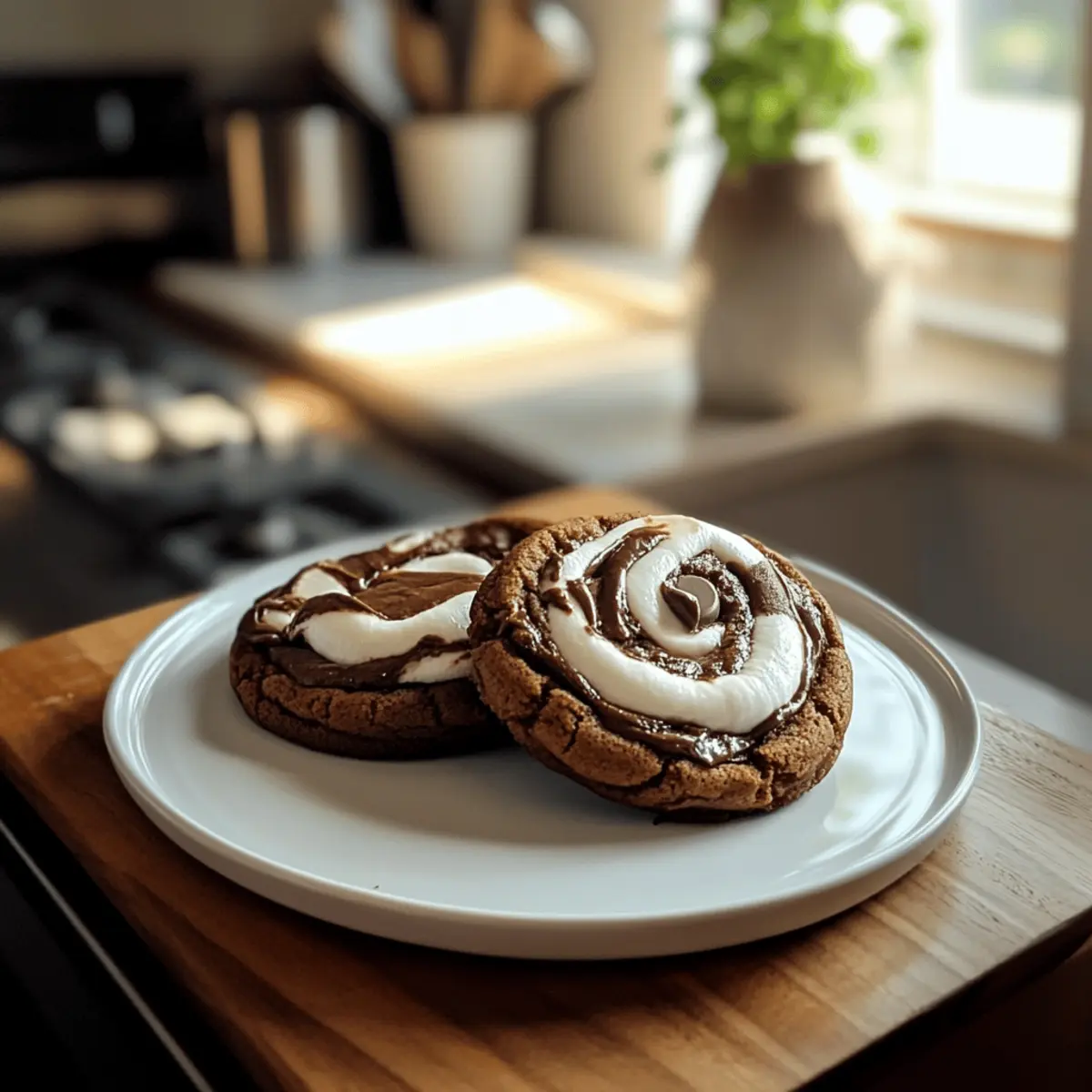 Schokoladen-Marshmallow-Wirbelkekse für Naschkatzen