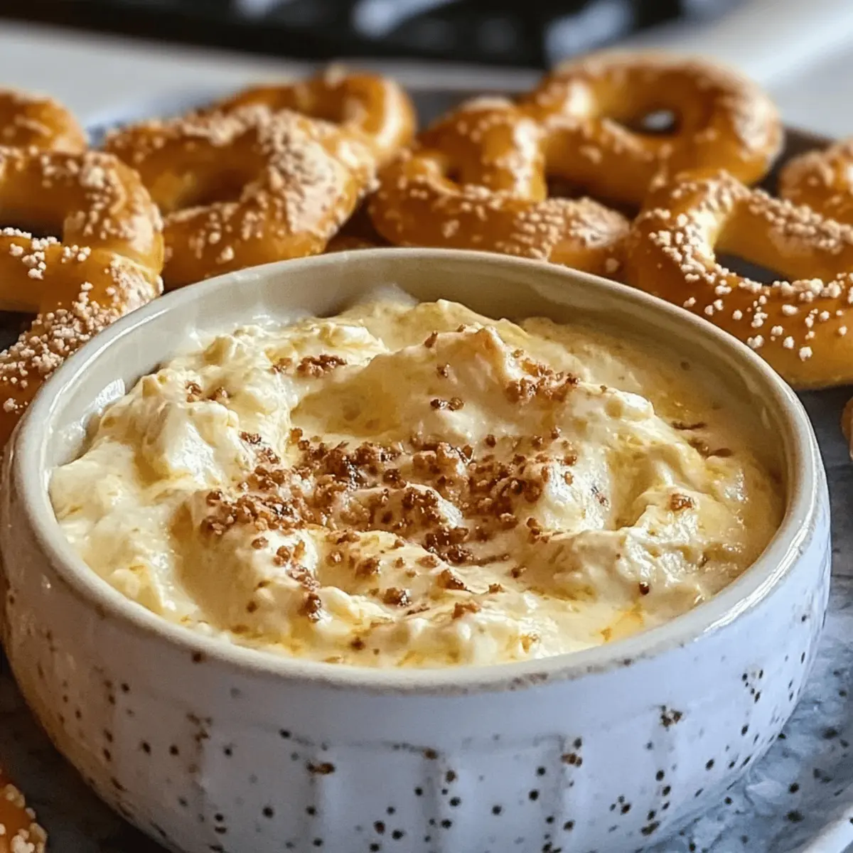 Cremiger und käsiger Brezel-Dip für echte Käseliebhaber
