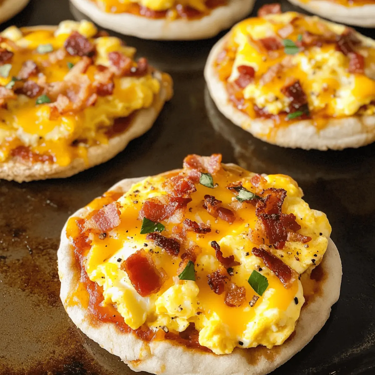 Englische Muffin Frühstück Pizzen für die ganze Familie