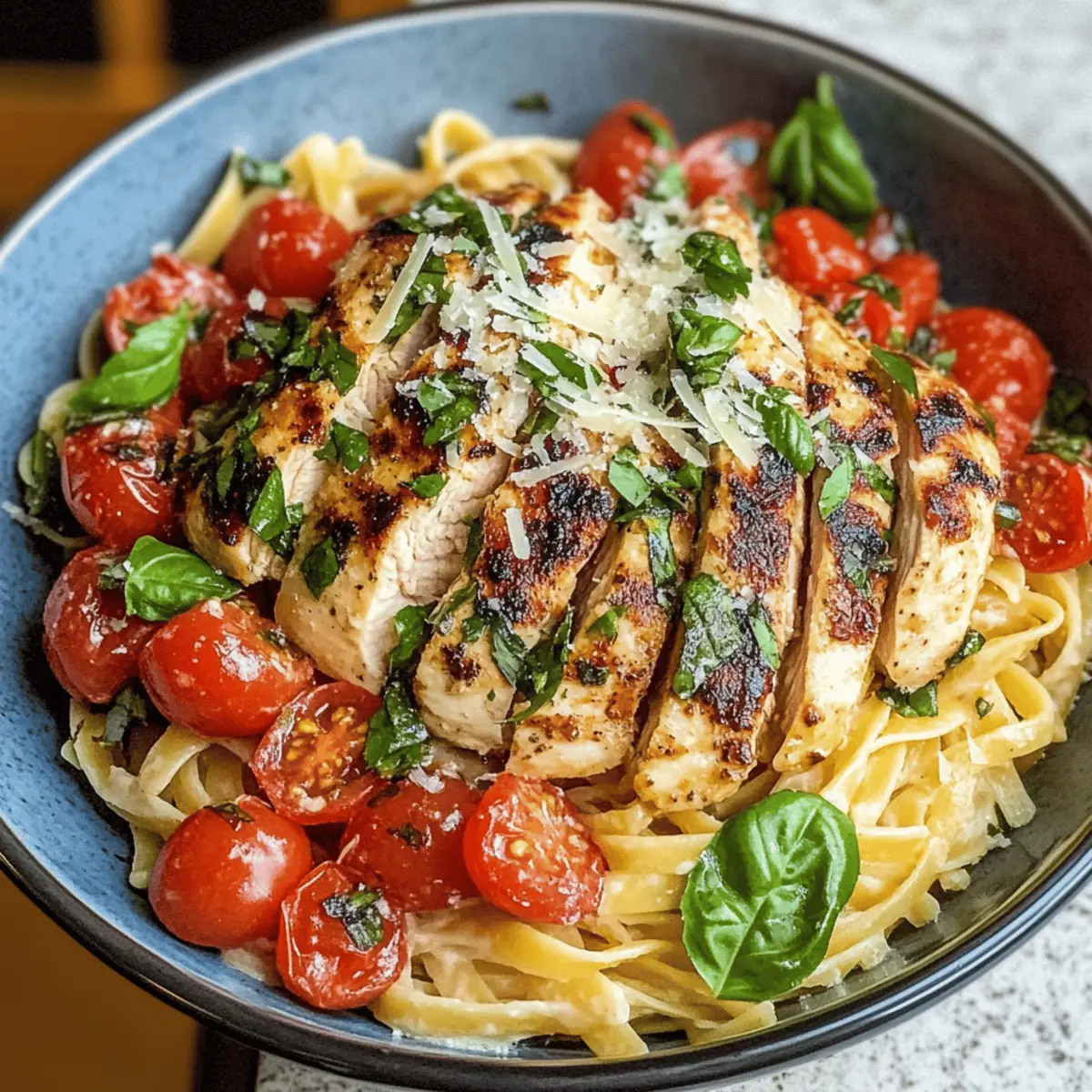 Bruschetta Hähnchen für Pasta-Liebhaber