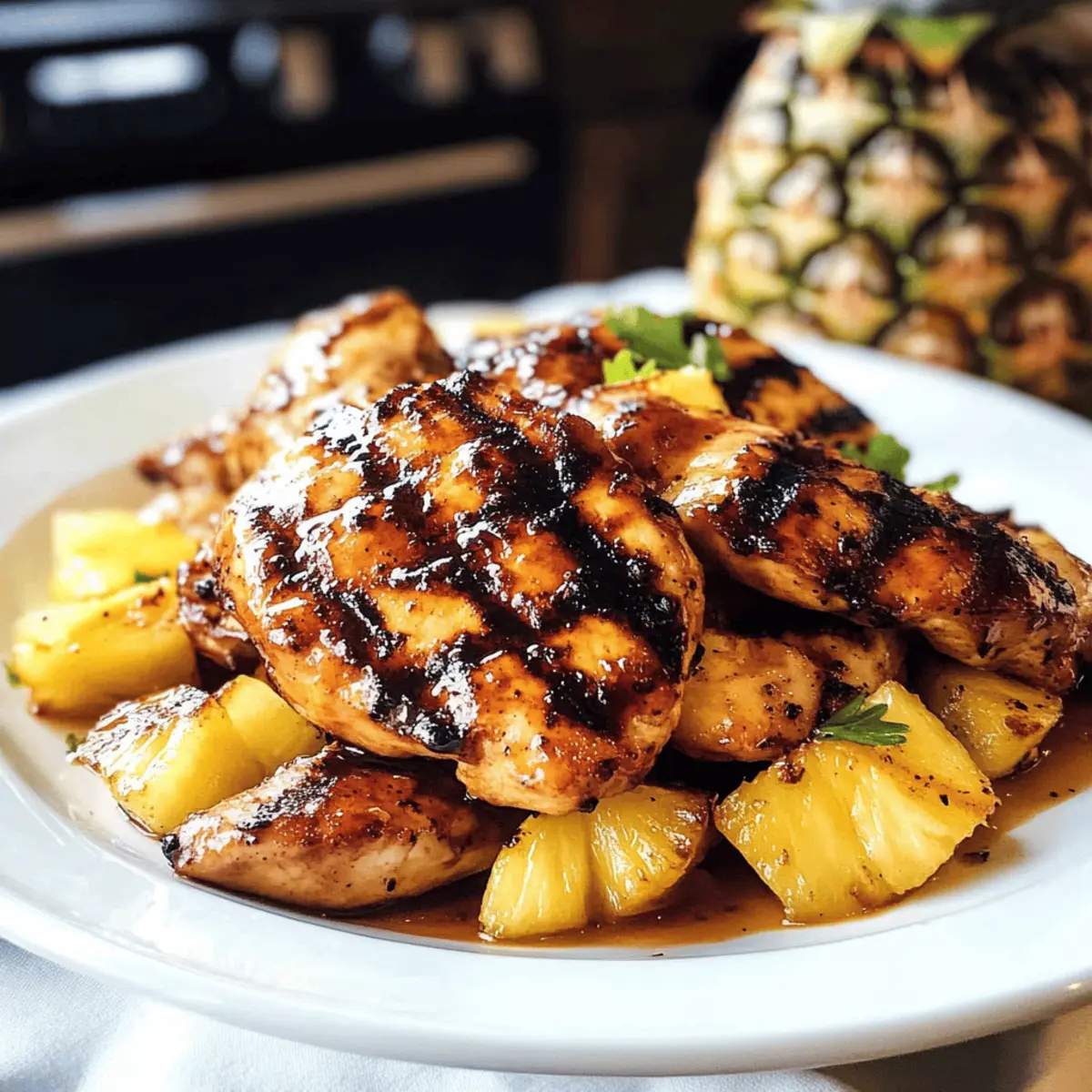 Ananasküken: Saftiges Grillhähnchen genießen