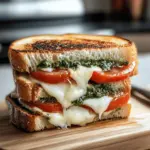 Beladene Caprese-Gegrillte Käse-Sandwiches