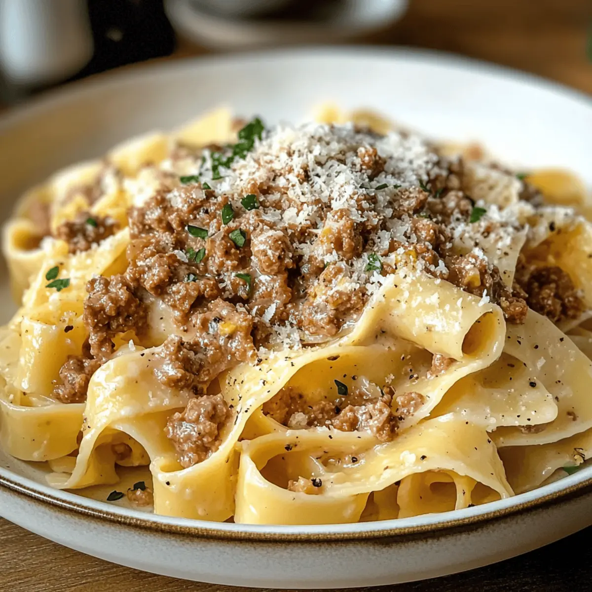 Cremige weiße Bolognese Sauce für echte Genussmomente