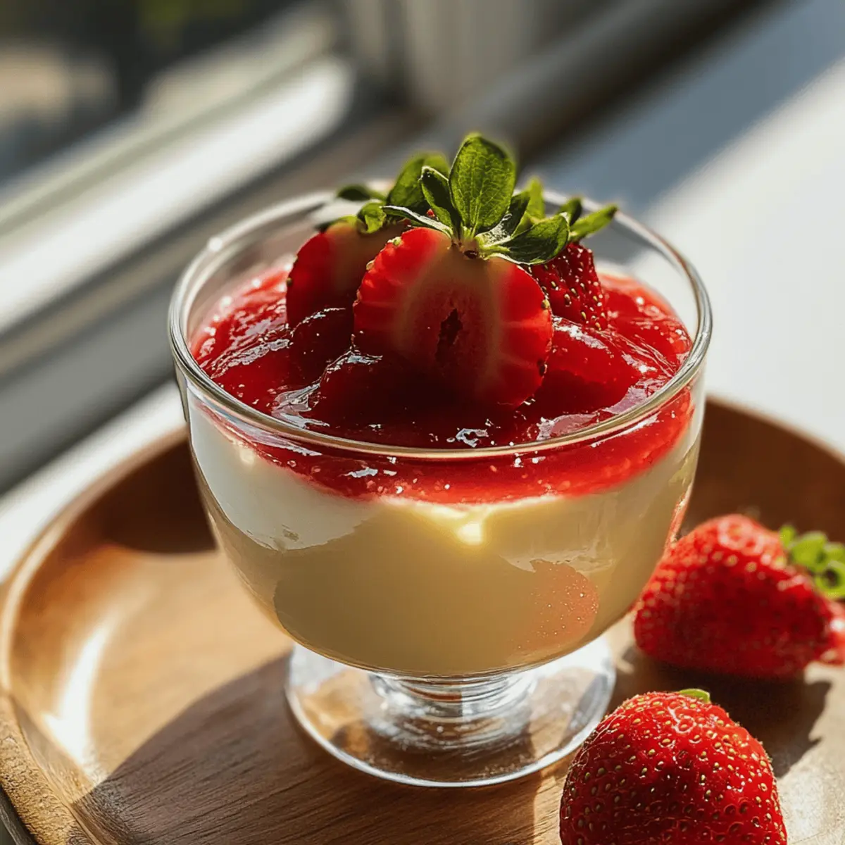 Zitronen-Buttermilch-Panna-Cotta mit Erdbeersauce leicht gemacht