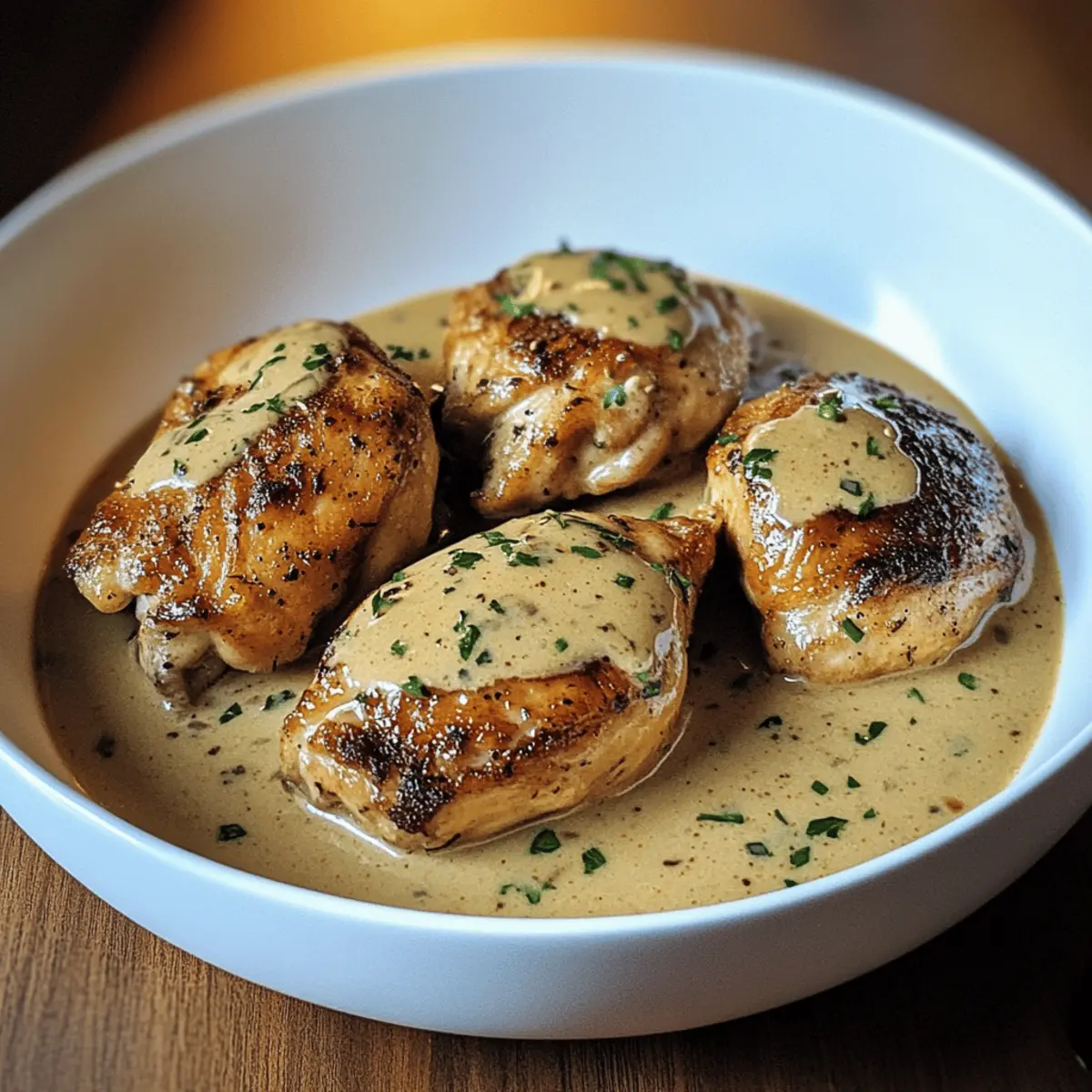 Irisches Huhn in Whiskey-Sahnesauce für Zuhause