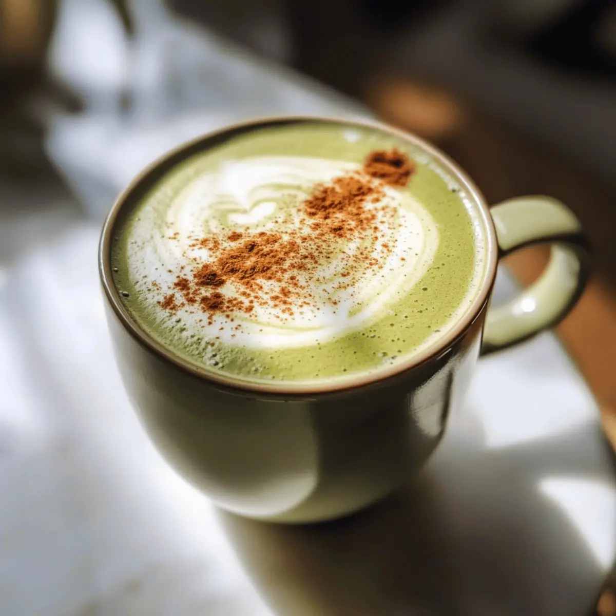 Zimt Matcha Latte für dein gemütliches Zuhause