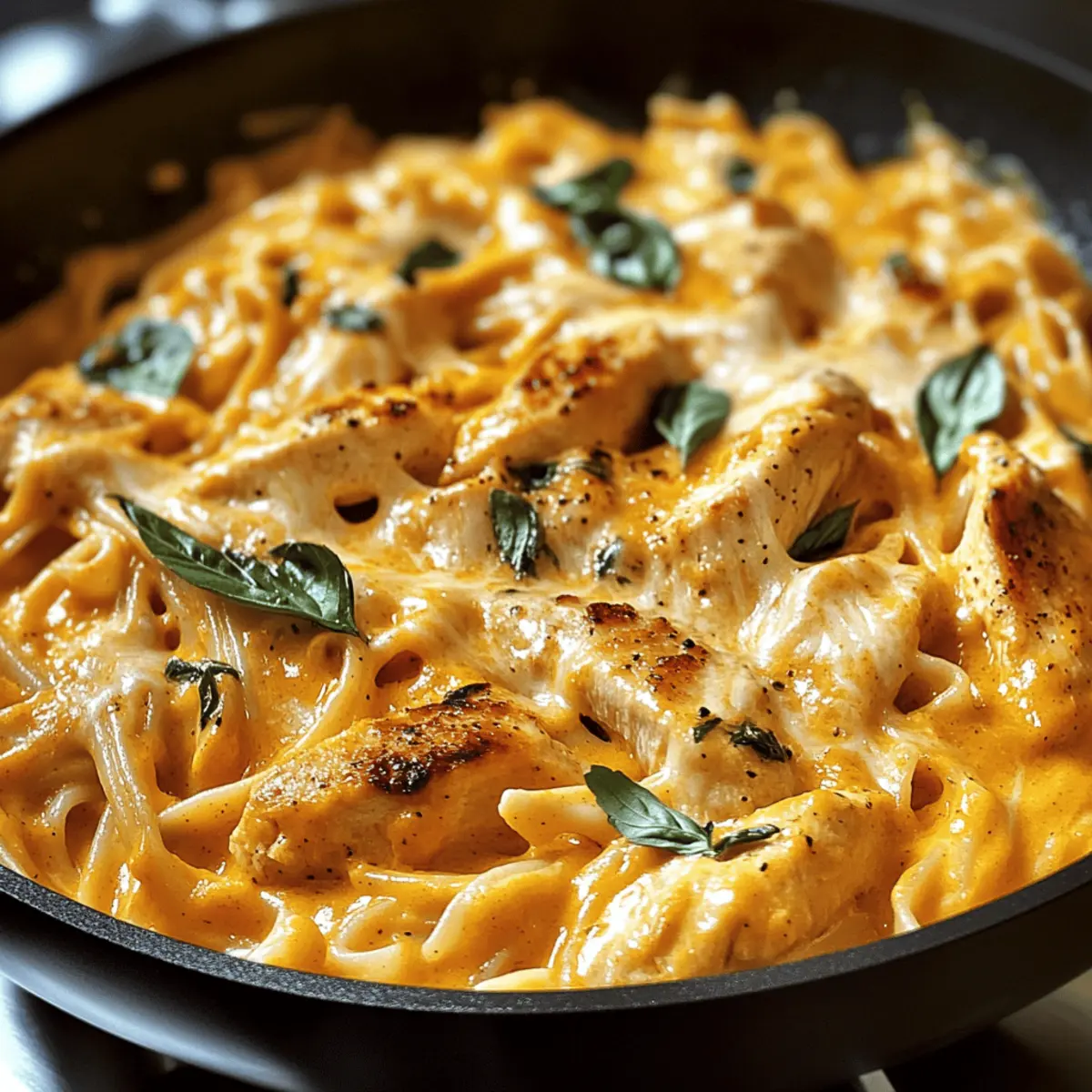 Heirate mich Kürbis Hähnchen Pasta: Komfort für den Herbst
