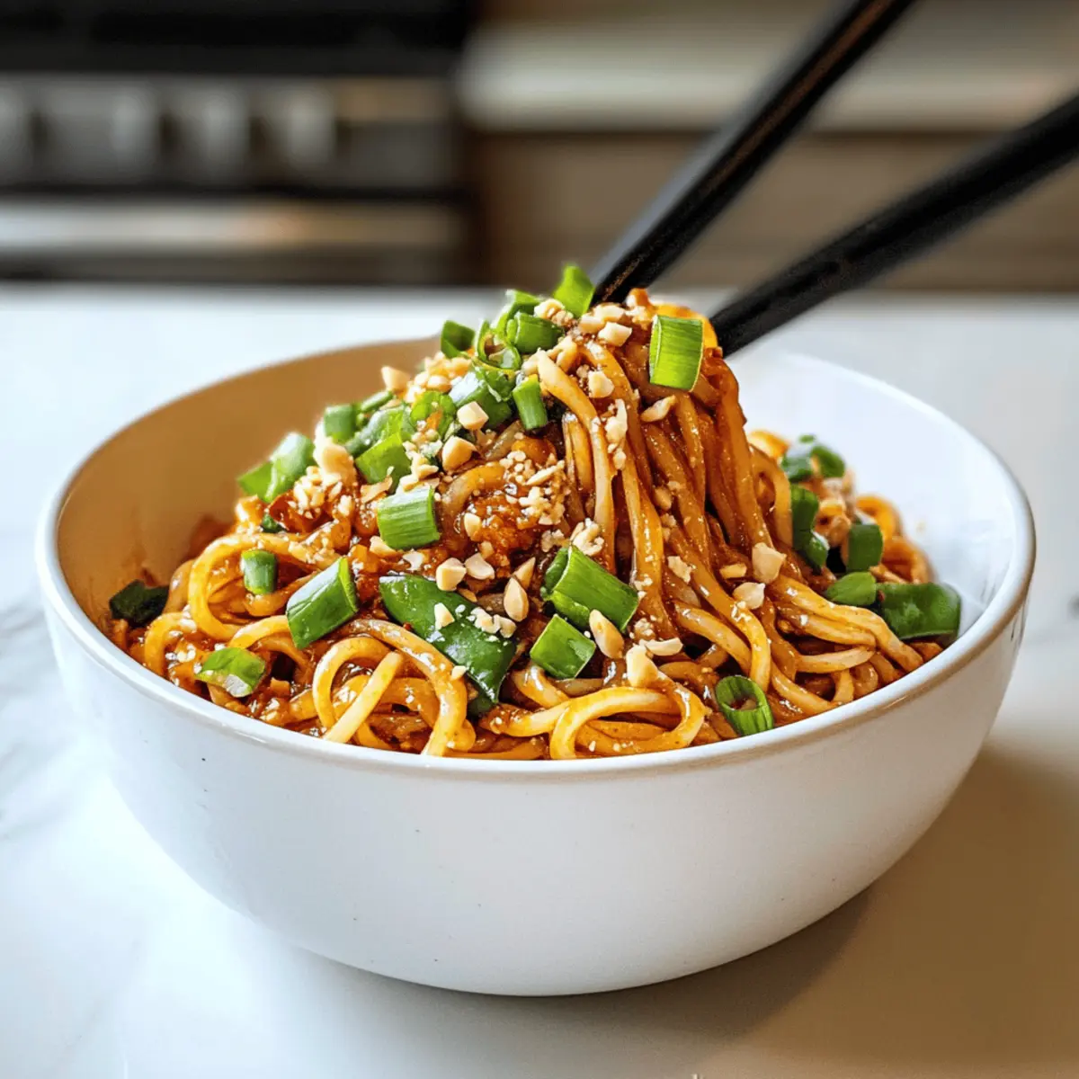 Einfache Szechuan-Nudeln in 30 Minuten zubereiten