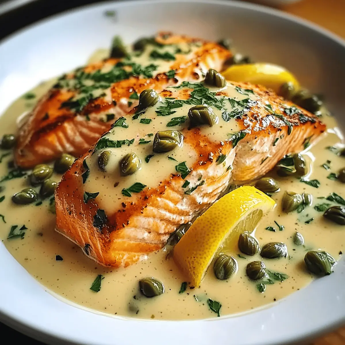 Cremiger Zitronenlachs für ein schnelles Abendessen