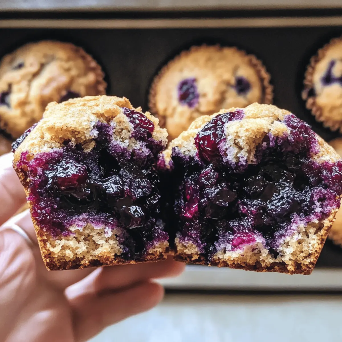 Kardamomgewürzte Blaubeermuffins für jeden Anlass