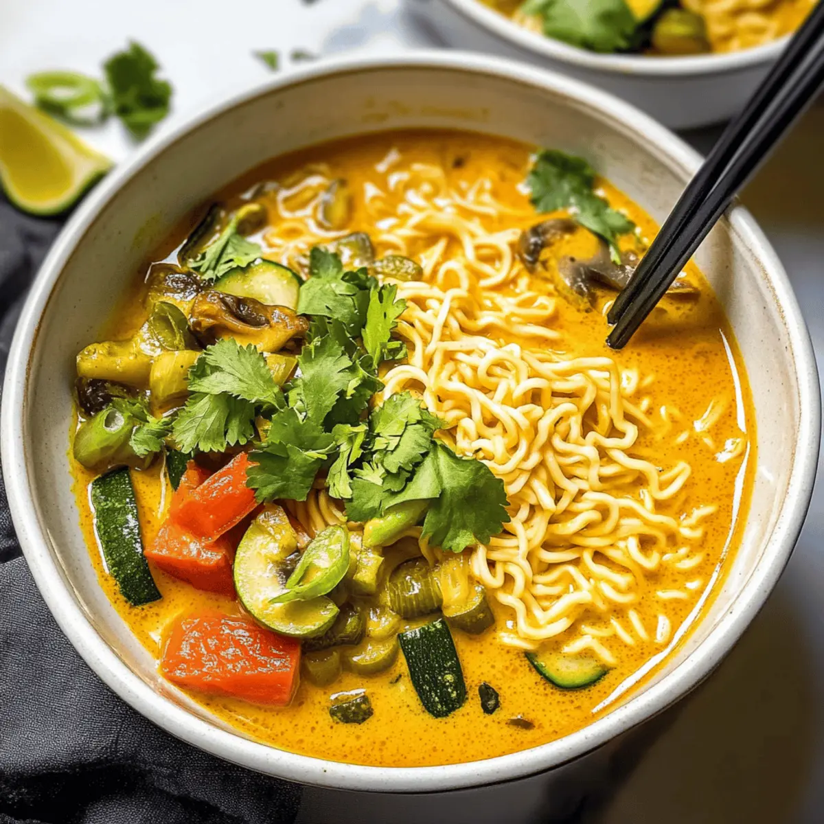 Vegane Curry Ramen-Nudeln in nur 20 Minuten