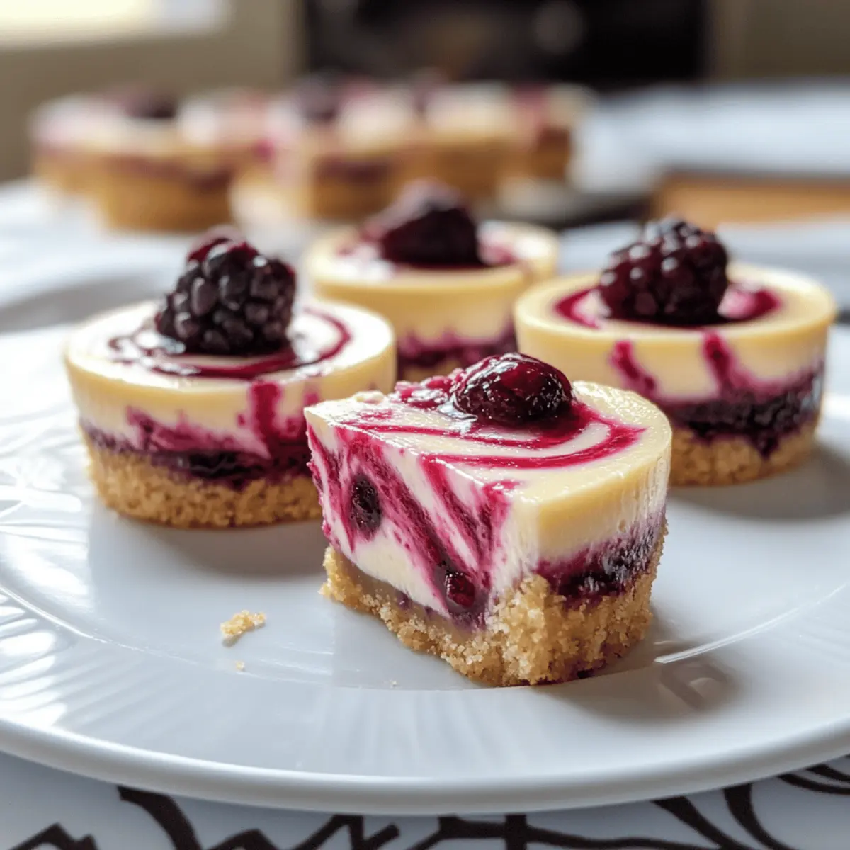 Zitronenbeerenswirls Mini-Käsekuchen für jeden Anlass
