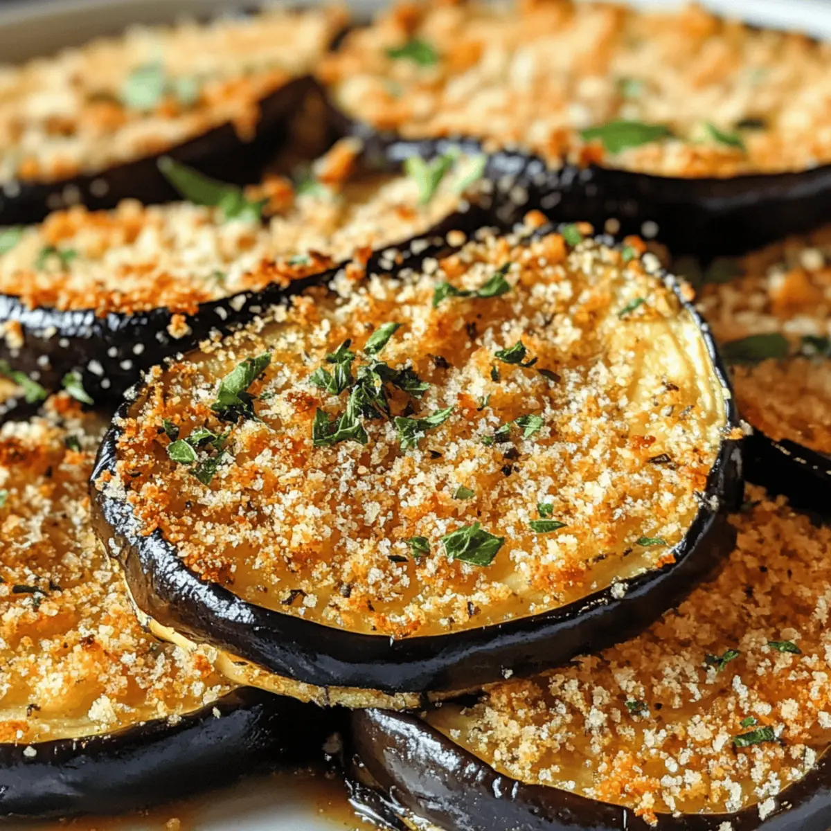 Knusprig gebackene italienische Aubergine für Genießer