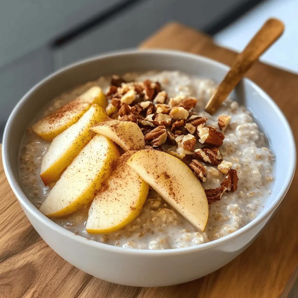 Apfel Zimt Porridge für den perfekten Morgen