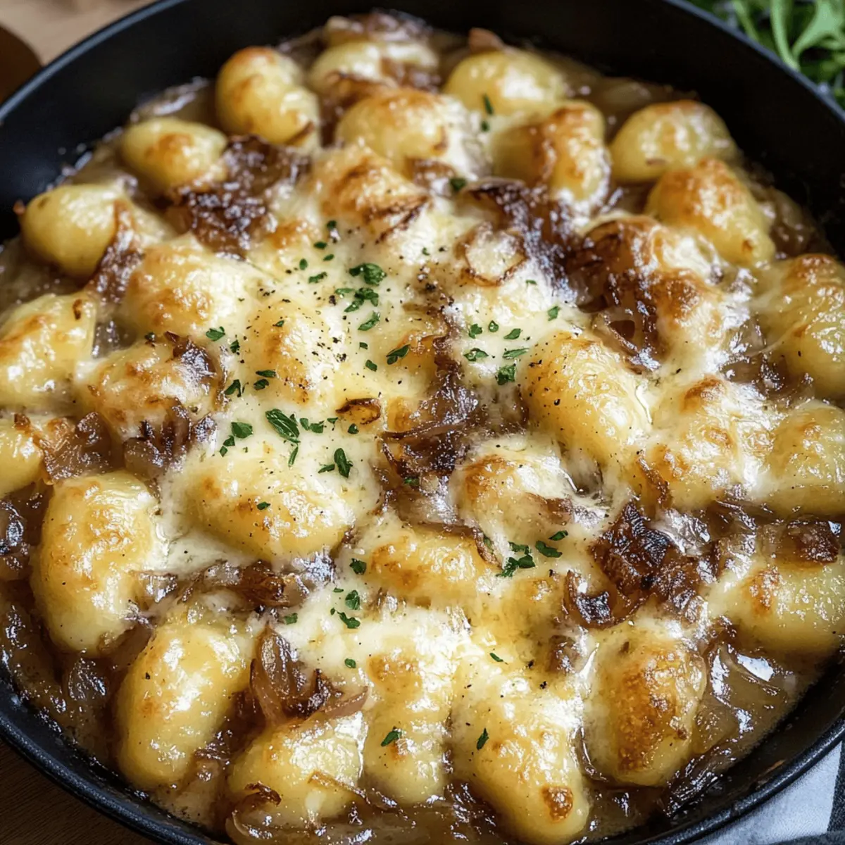 Französische Zwiebel Gnocchi für herzhaften Genuss
