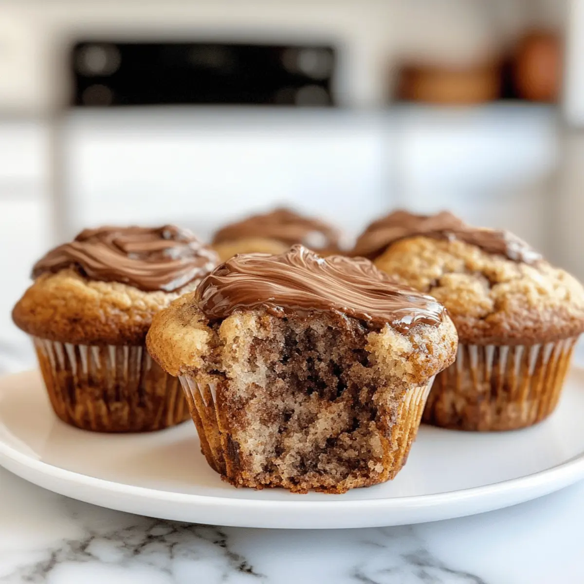 Saftige Nutella Bananen Muffins für jeden Anlass