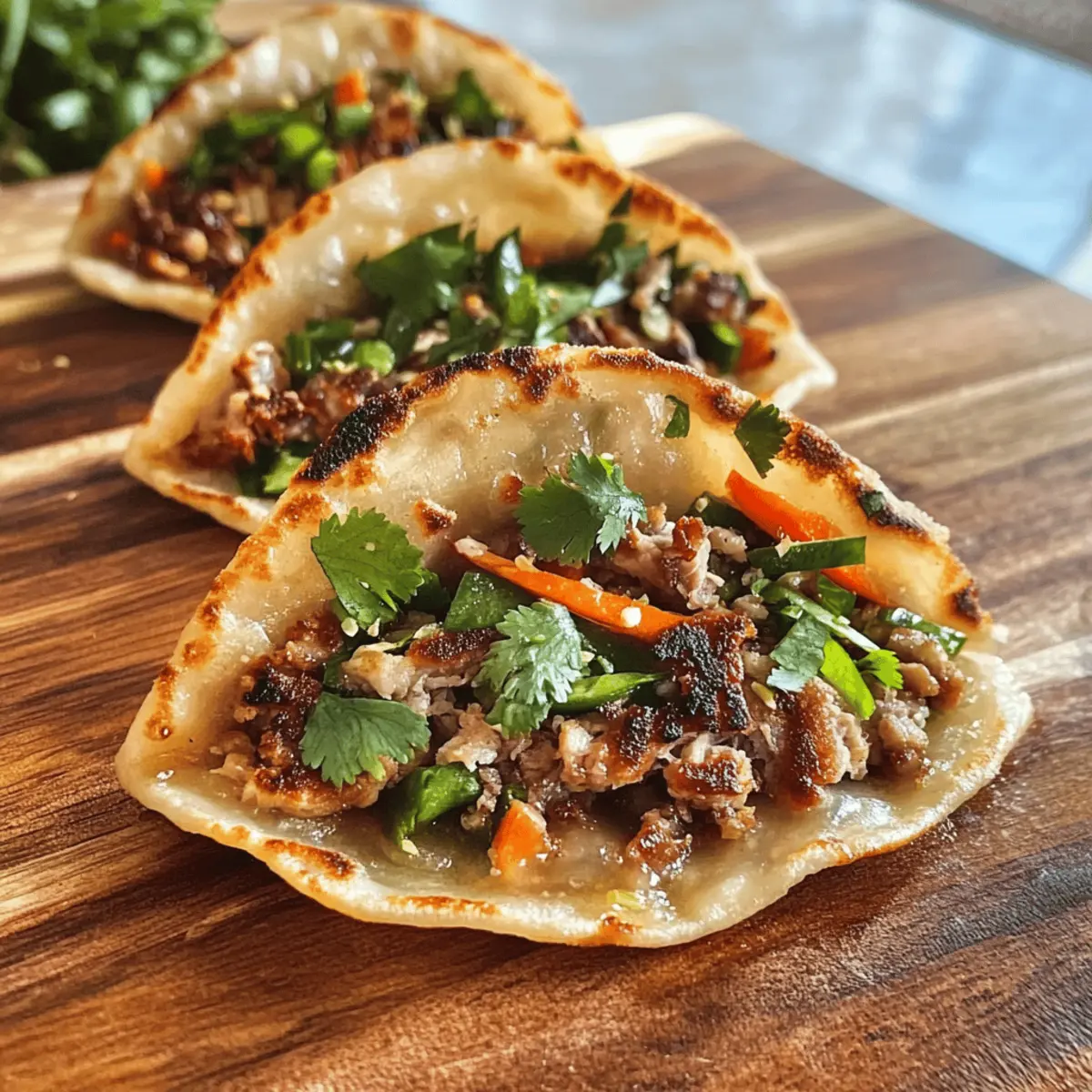 Smash Dumpling Tacos: Der perfekte Fusion Genuss