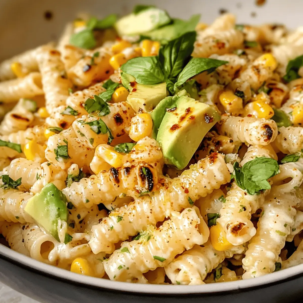 Cremiger Straßenmaispasta-Salat für den perfekten Sommer
