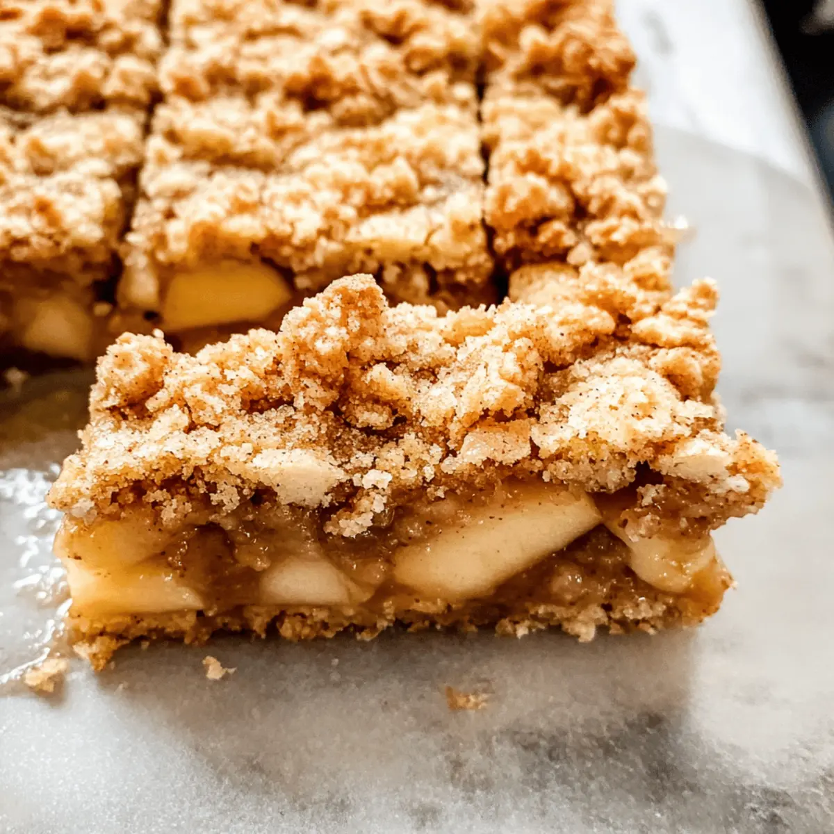 Apfel-Crisp-Riegel für den perfekten Herbstgenuss