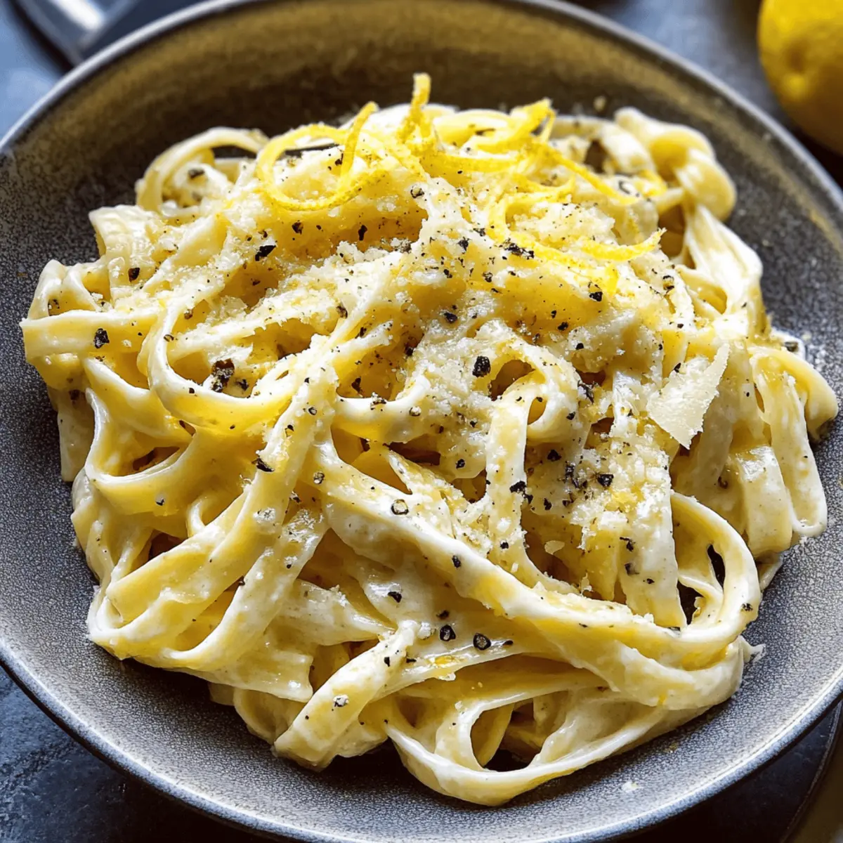 Pasta al Limone – Cremig, Zesty und Einfach!