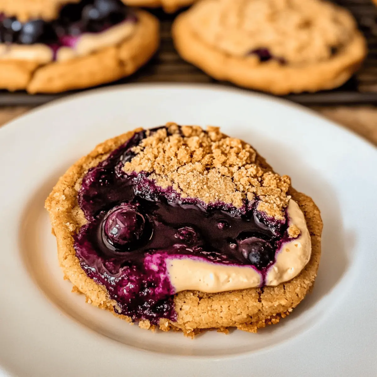 Heidelbeer-Käsekuchen-Kekse ganz einfach selber machen