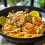 Jamaikanische Garnelenpasta