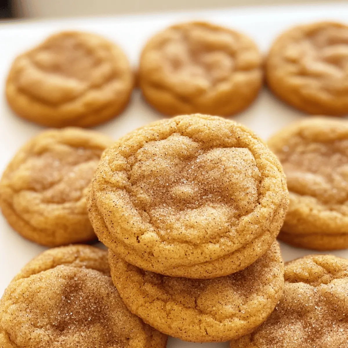 Kauige Kürbis Snickerdoodle Kekse für den Herbst