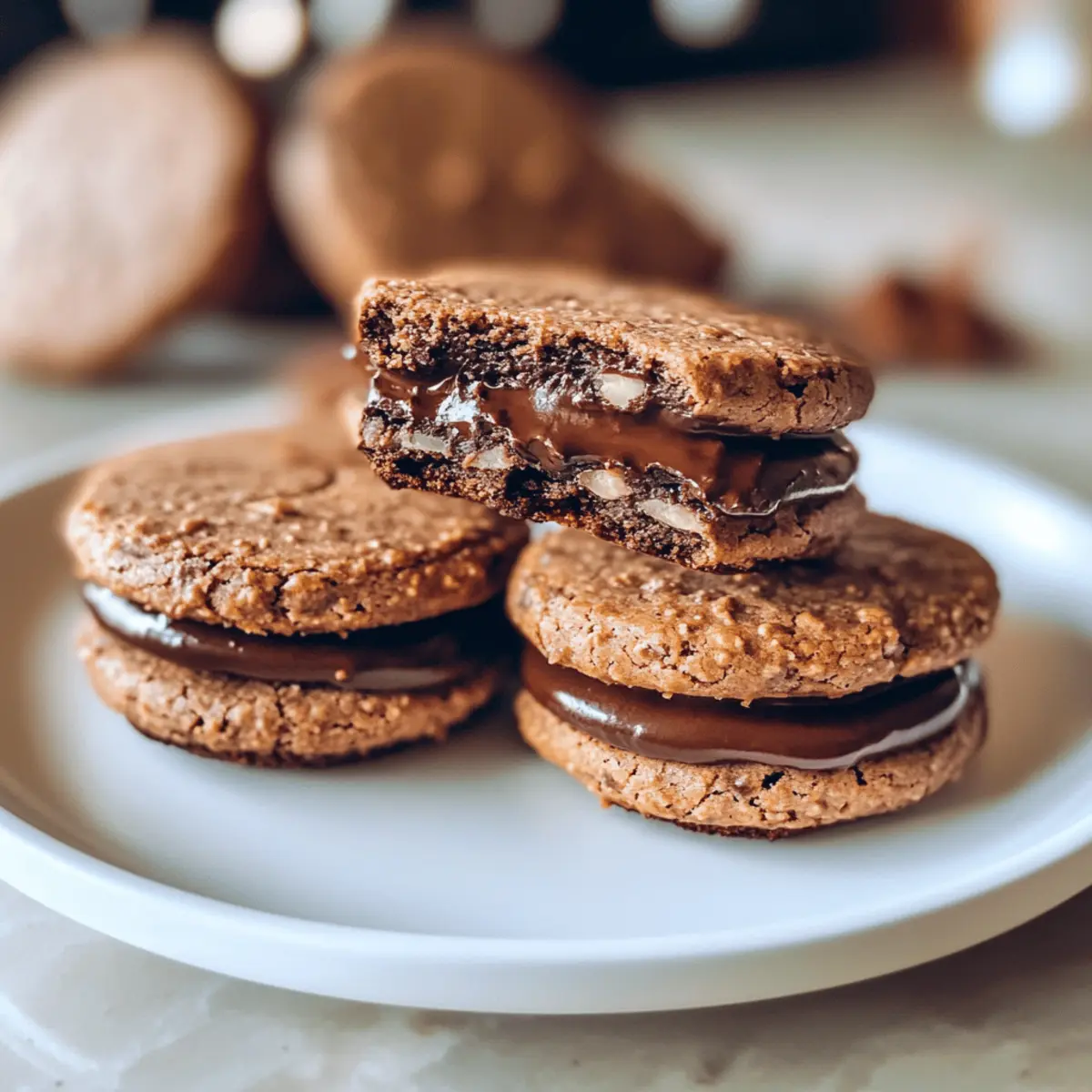 Walnusskekse mit Schokoladenganache für Festtagsfreuden