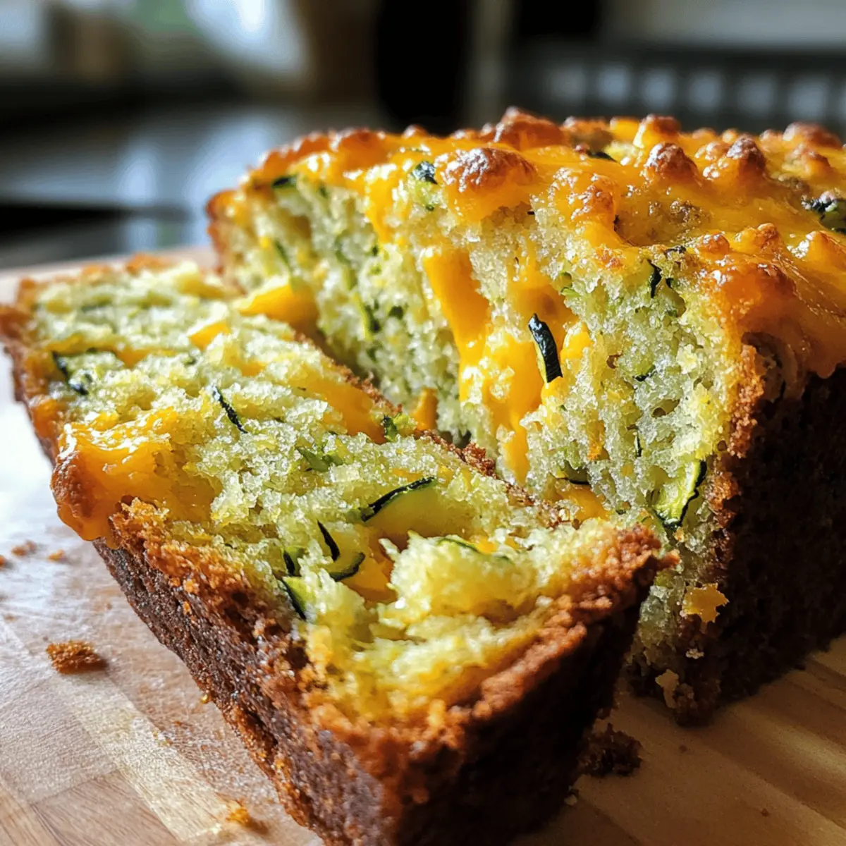 Herzhafter Cheddar-Zucchini-Brot zum Verlieben