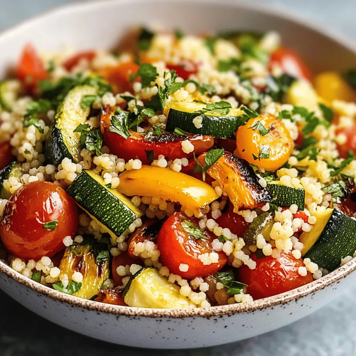 Geröstetes Gemüse-Couscous für die Seele