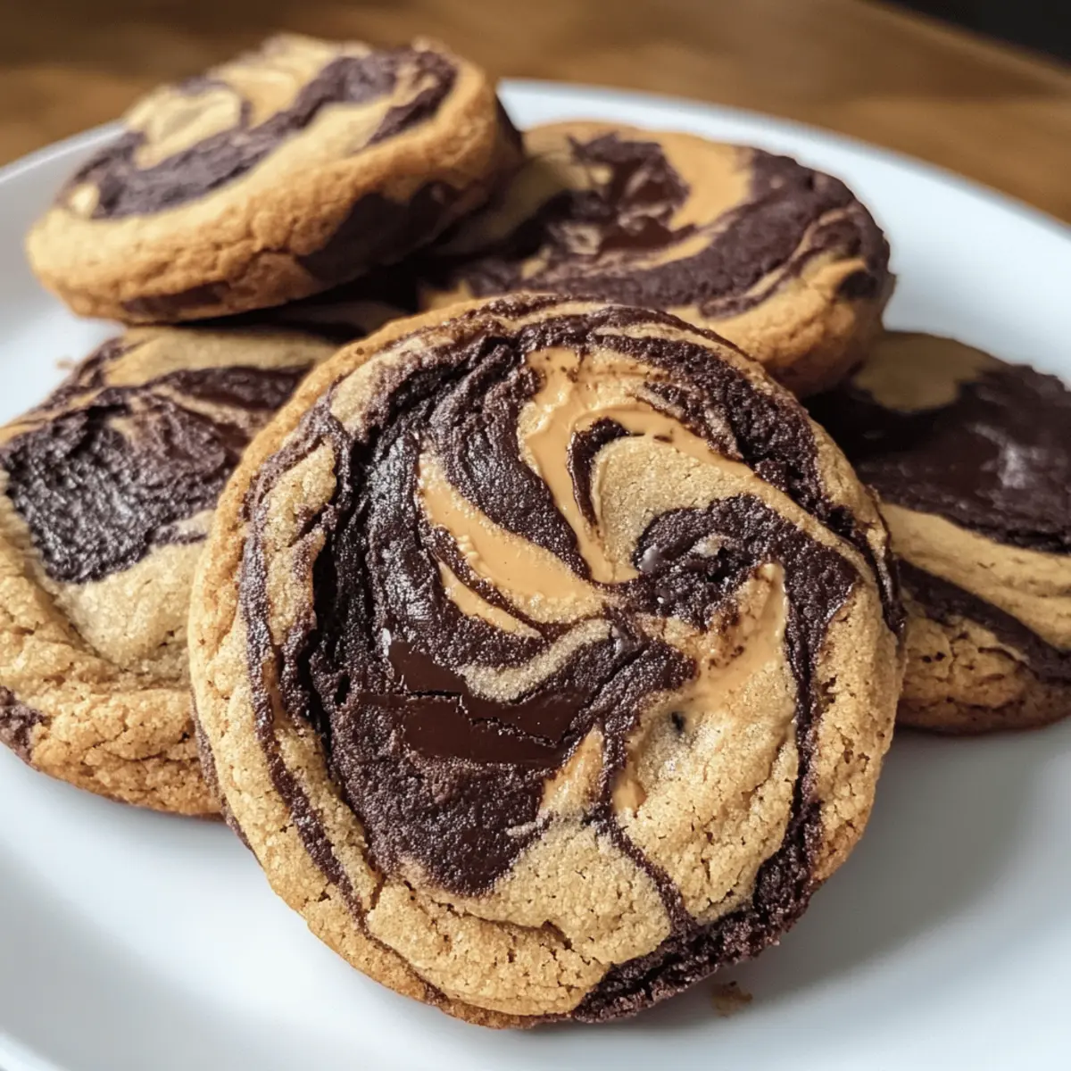 Erdnussbutter Brownie Swirl Kekse – Einfach lecker!